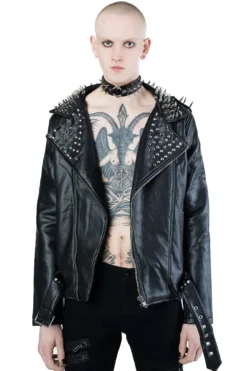 Creeping Death Biker Jacket 10 Creeping Death Biker Jacket -Kill Star Store CREEPING DEATH BIKER JACKET B