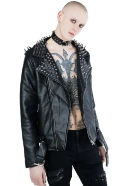 Creeping Death Biker Jacket 11 Creeping Death Biker Jacket -Kill Star Store CREEPING DEATH BIKER JACKET C