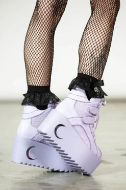 Killstar Crescent Night Lilac Platform Trainers