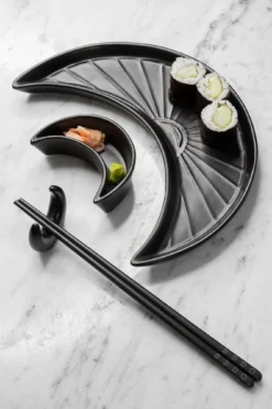 Crescent Sushi Plate Set 6 Crescent Sushi Plate Set -Kill Star Store CRESCENT SUSHI SET C