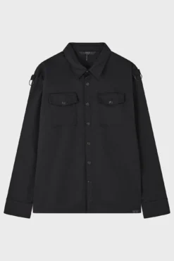 Crescent Dread Shacket -Kill Star Store CRESCENTDREAD SHACKET BLACK 1