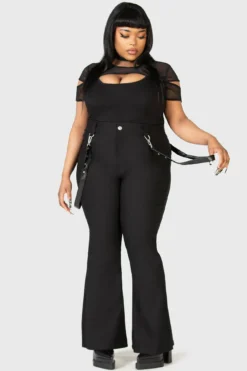 KILLSTAR Cutout Bondage Plus Size Trousers