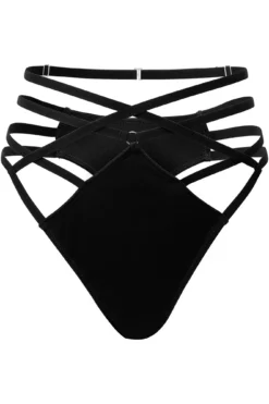 KILLSTAR Cage Effect Plus Size Panty - Strappy Gothic Lingerie
