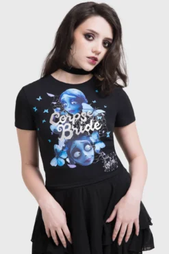 KILLSTAR Corpse Bride Shrunken Tee - Official Graphic Crop Top
