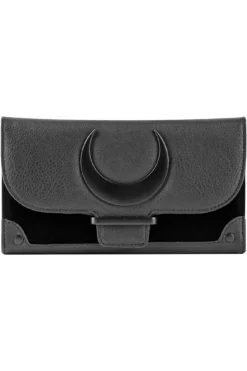 Killstar Cycles Large Wallet - Gothic Crescent Moon Faux Leather Purse 6 Killstar Cycles Large Wallet - Gothic Crescent Moon Faux Leather Purse -Kill Star Store CyclesLargeWallet G