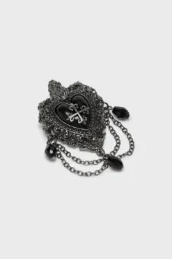 KILLSTAR Darkmoor Academy Gothic Heart Statement Brooch