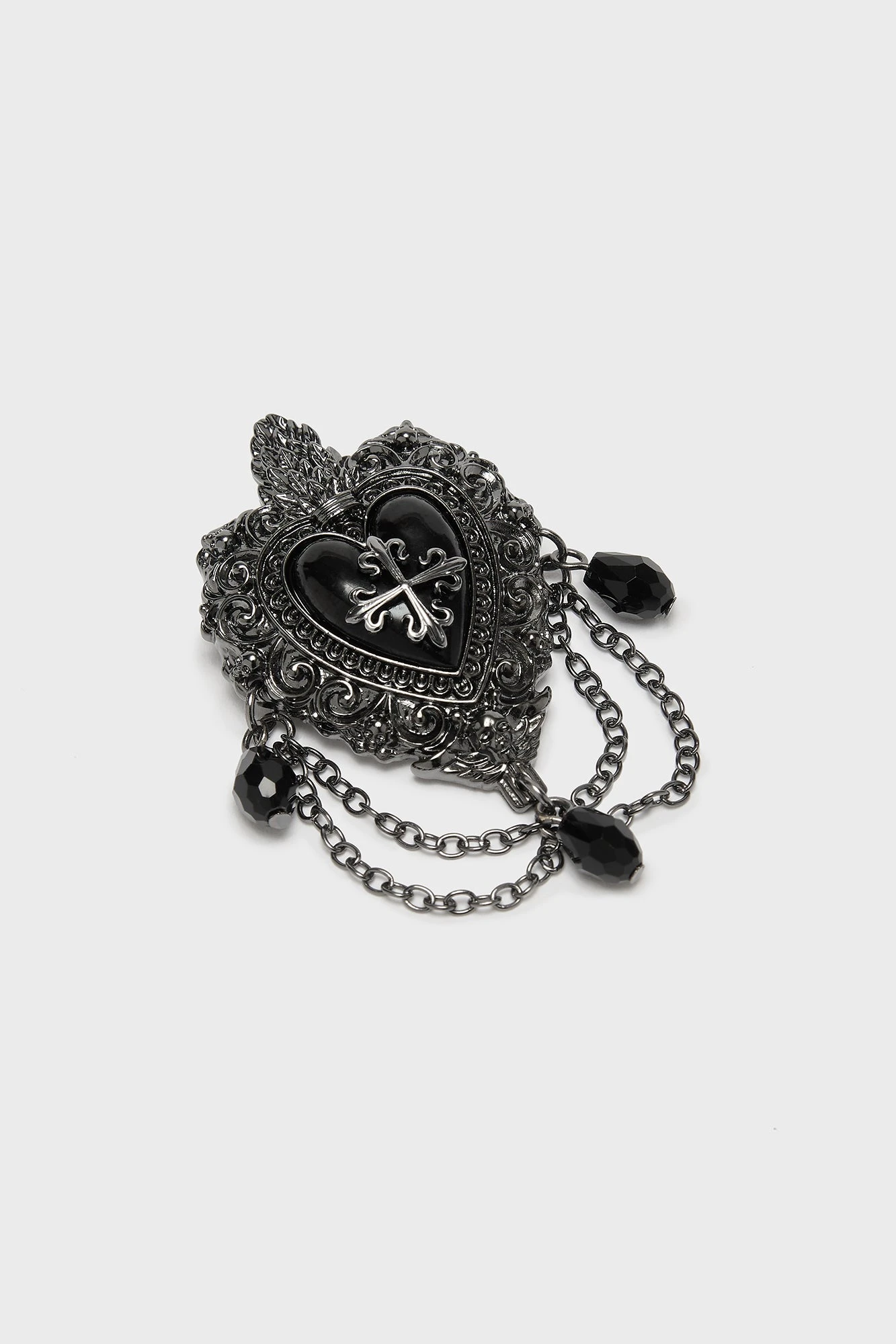 KILLSTAR Darkmoor Academy Gothic Heart Statement Brooch 1 KILLSTAR Darkmoor Academy Gothic Heart Statement Brooch