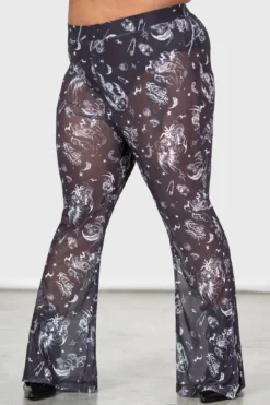 KILLSTAR Dazed Skull Plus Size Mesh Flares