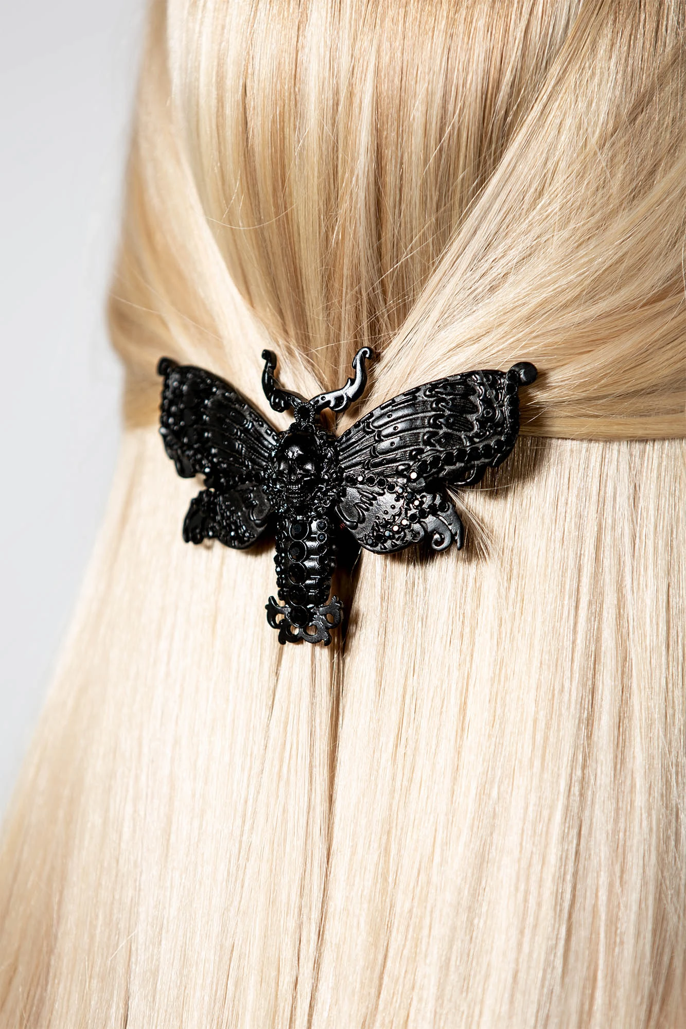 KILLSTAR Death Moth Barrette - Gothic Statement Hair Accessory 2 KILLSTAR Death Moth Barrette - Gothic Statement Hair Accessory - Image 2