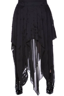 KILLSTAR Death Valley Distressed Maxi Skirt [Plus Size]