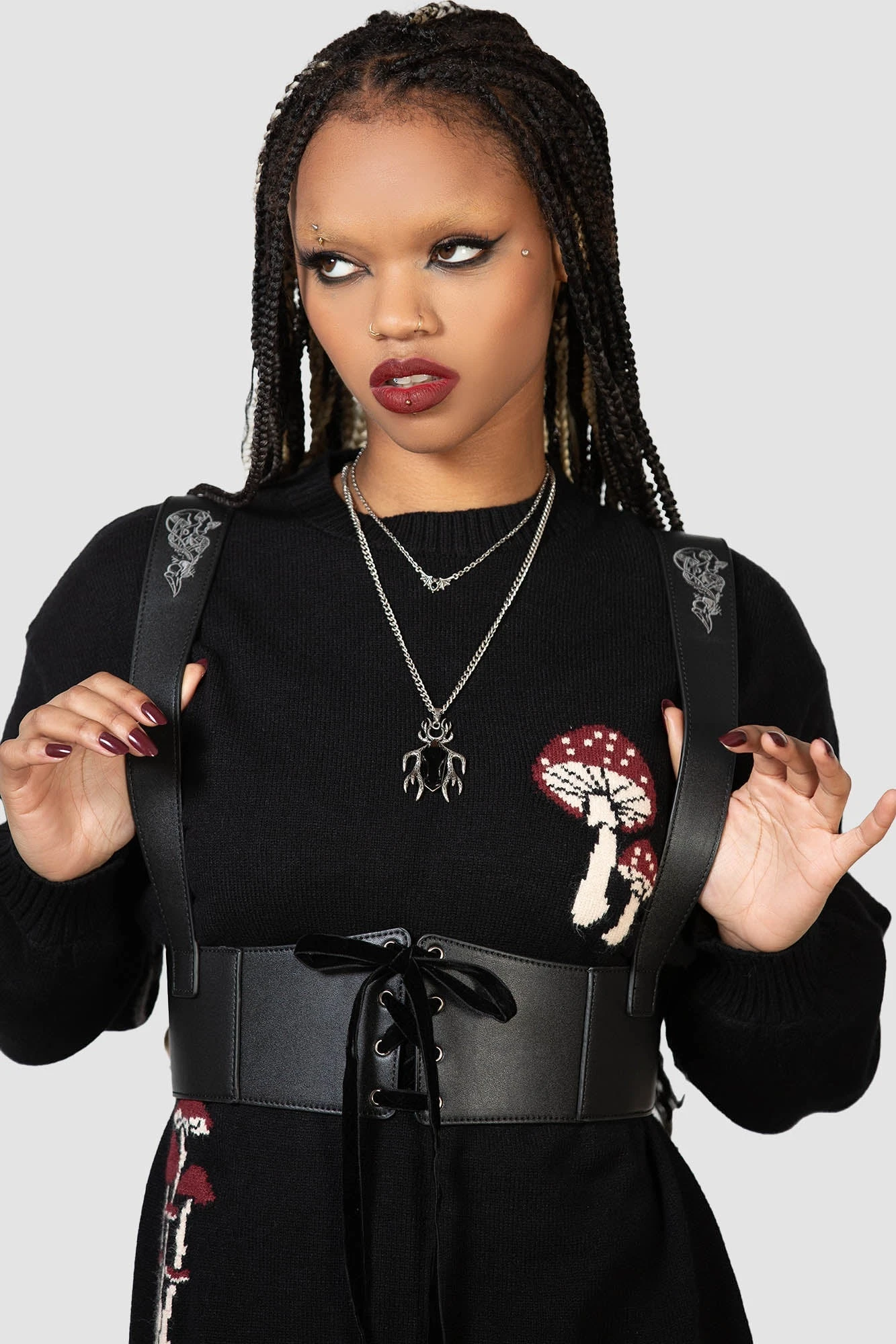 Killstar Decay After Death Underbust Harness - Gothic Statement Accessory 3 Killstar Decay After Death Underbust Harness - Gothic Statement Accessory - Image 3