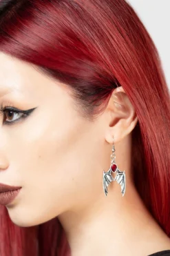 KILLSTAR Demon Night Drop Earrings [RED]