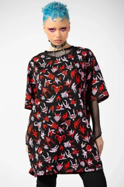 Demoniac T-Shirt -Kill Star Store DEMONIAC T SHIRT WOMENS C