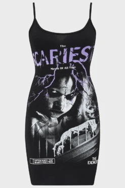 KILLSTAR x The Exorcist Demons Exist Cami Dress -Kill Star Store DEMONSEXISTCAMIDRESS BLACK 1