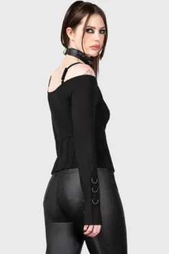 Desolate Cold Shoulder Top 7 Desolate Cold Shoulder Top -Kill Star Store DESOLATE COLD SHOULDER TOP W E