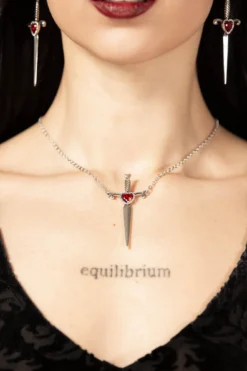 KILLSTAR Desolate Necklace - Sculpted Gothic Heart Statement Jewelry