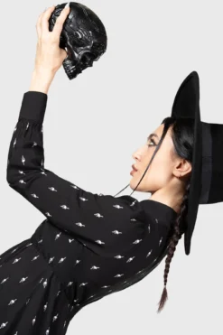 KILLSTAR x Wednesday Detest Babydoll Mini Dress -Kill Star Store DETEST BABYDOLL MINI DRESS W E