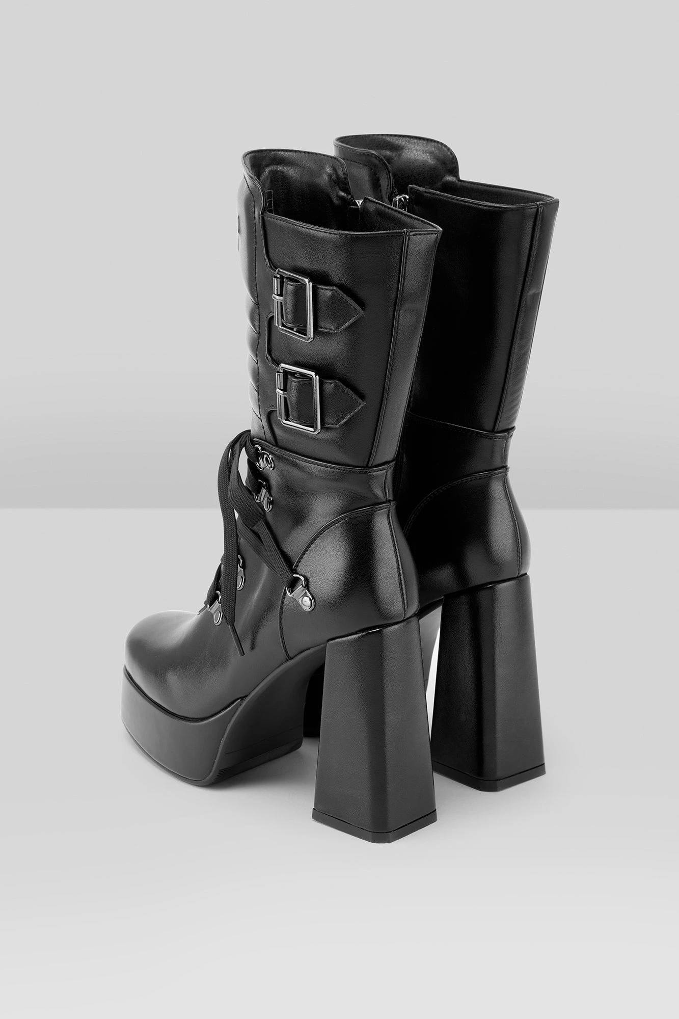KILLSTAR Dionisia Textured Platform Lace-Up Boots 2 KILLSTAR Dionisia Textured Platform Lace-Up Boots - Image 2