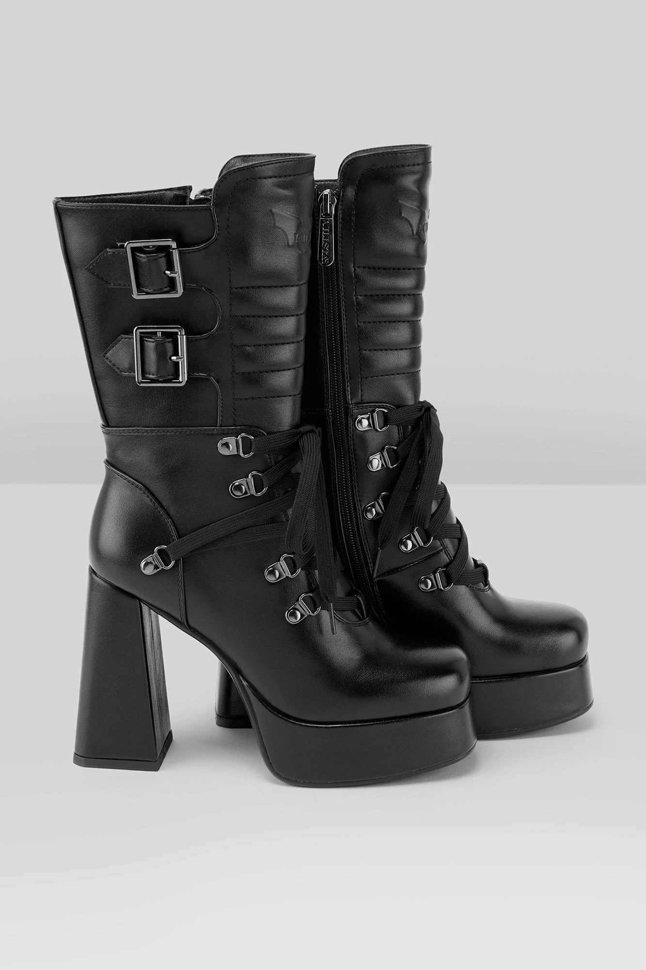 KILLSTAR Dionisia Textured Platform Lace-Up Boots 1 KILLSTAR Dionisia Textured Platform Lace-Up Boots