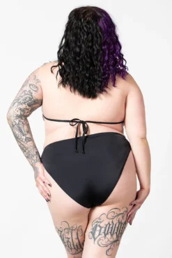 KILLSTAR Doro Plus Size Lace-Up Swimsuit -Kill Star Store DORO SWIMSUIT PLUS W E