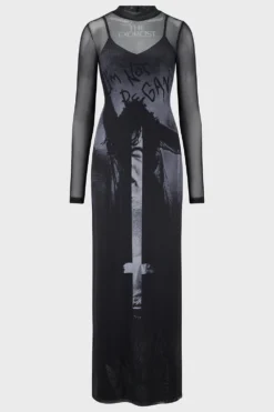 KILLSTAR Do You Know What She Did? The Exorcist Maxi Dress -Kill Star Store DOYOUKNOWWHATSHEDID MAXIDRESS BLACK 1