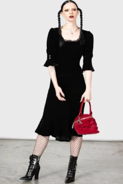 Killstar Drusilla Midi Skirt -Kill Star Store DRUSILLA MIDI SKIRT W E