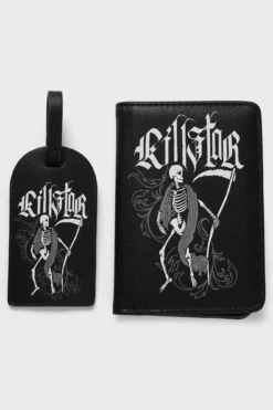 KILLSTAR Danse Macabre Travel Set - Gothic Document Holder & Luggage Tag 9 KILLSTAR Danse Macabre Travel Set - Gothic Document Holder & Luggage Tag -Kill Star Store Danse Macabre Travel Set G