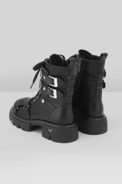KILLSTAR Dark Machine Boots - Textured Gothic Platform -Kill Star Store Dark Machine Boots G