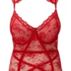 KILLSTAR Dark Desire Scarlet Lace Bodysuit - Plus Size