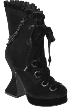 KILLSTAR Deadly Twin Statement Heeled Boots -Kill Star Store Deadlytwinboots G