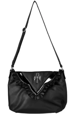 Killstar Desira Handbag - Faux Leather Frill Shoulder Bag -Kill Star Store DesiraHandbag G