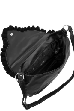 Killstar Desira Handbag - Faux Leather Frill Shoulder Bag -Kill Star Store DesiraHandbag I