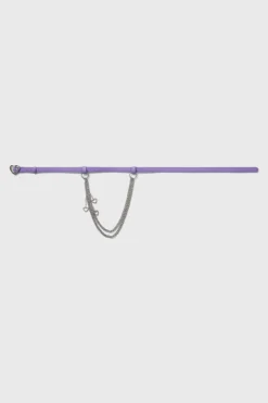 Dollis Heart Charm & Chain Belt in Pastel Purple -Kill Star Store Dollis Chain Belt