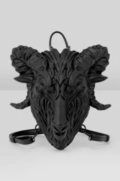 KILLSTAR Doomrider Backpack - Custom Moulded Baphomet Gothic Bag -Kill Star Store Doomrider Backpack