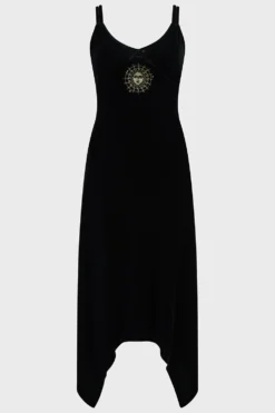 KILLSTAR Duskmourn Plus Size Velvet Dress -Kill Star Store DuskmournDress Black 1