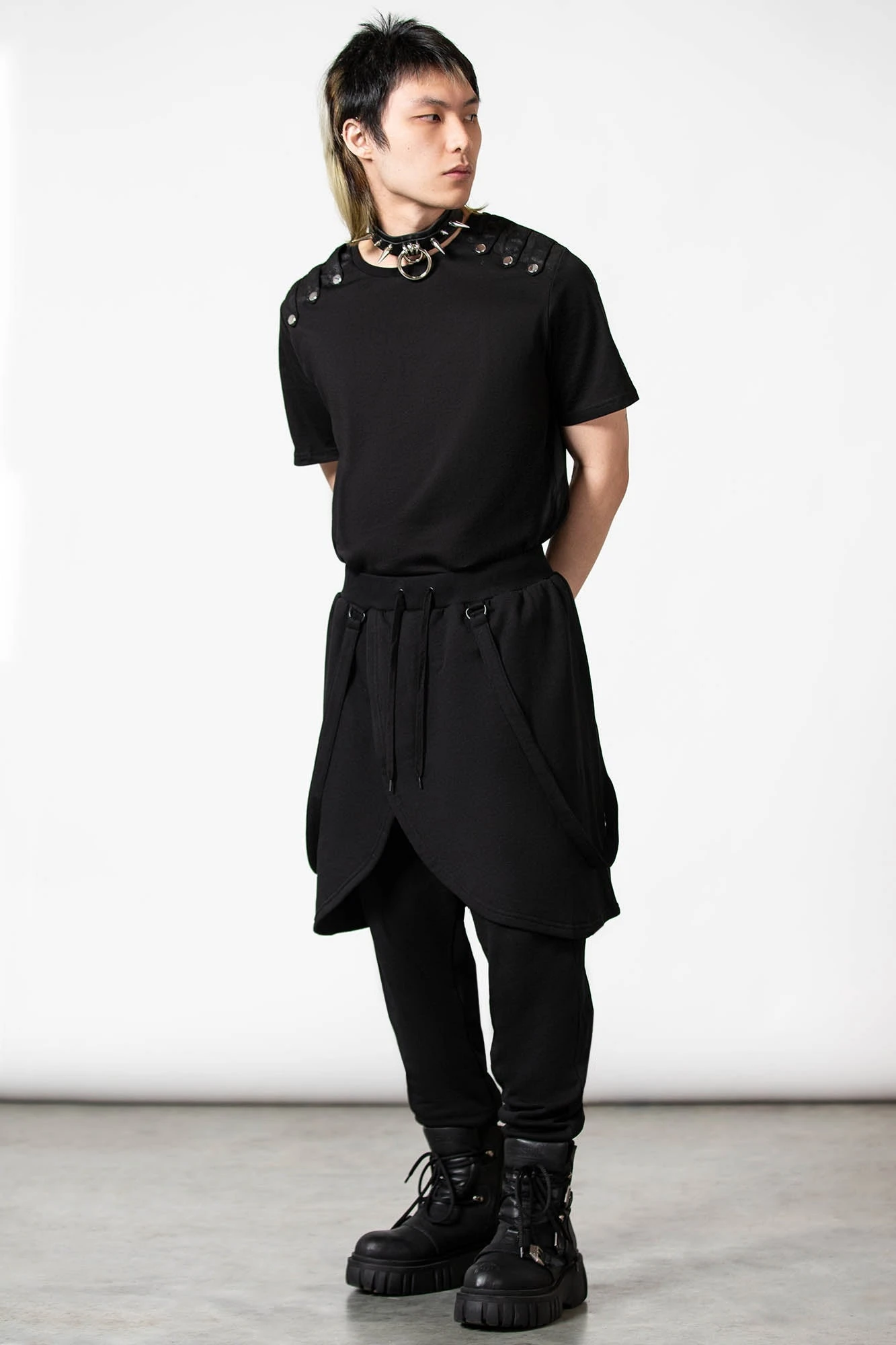 KILLSTAR Electro Core Joggers - Alternative Unisex Strapped Trousers 2 KILLSTAR Electro Core Joggers - Alternative Unisex Strapped Trousers - Image 2