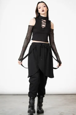 KILLSTAR Electro Core Joggers - Alternative Unisex Strapped Trousers