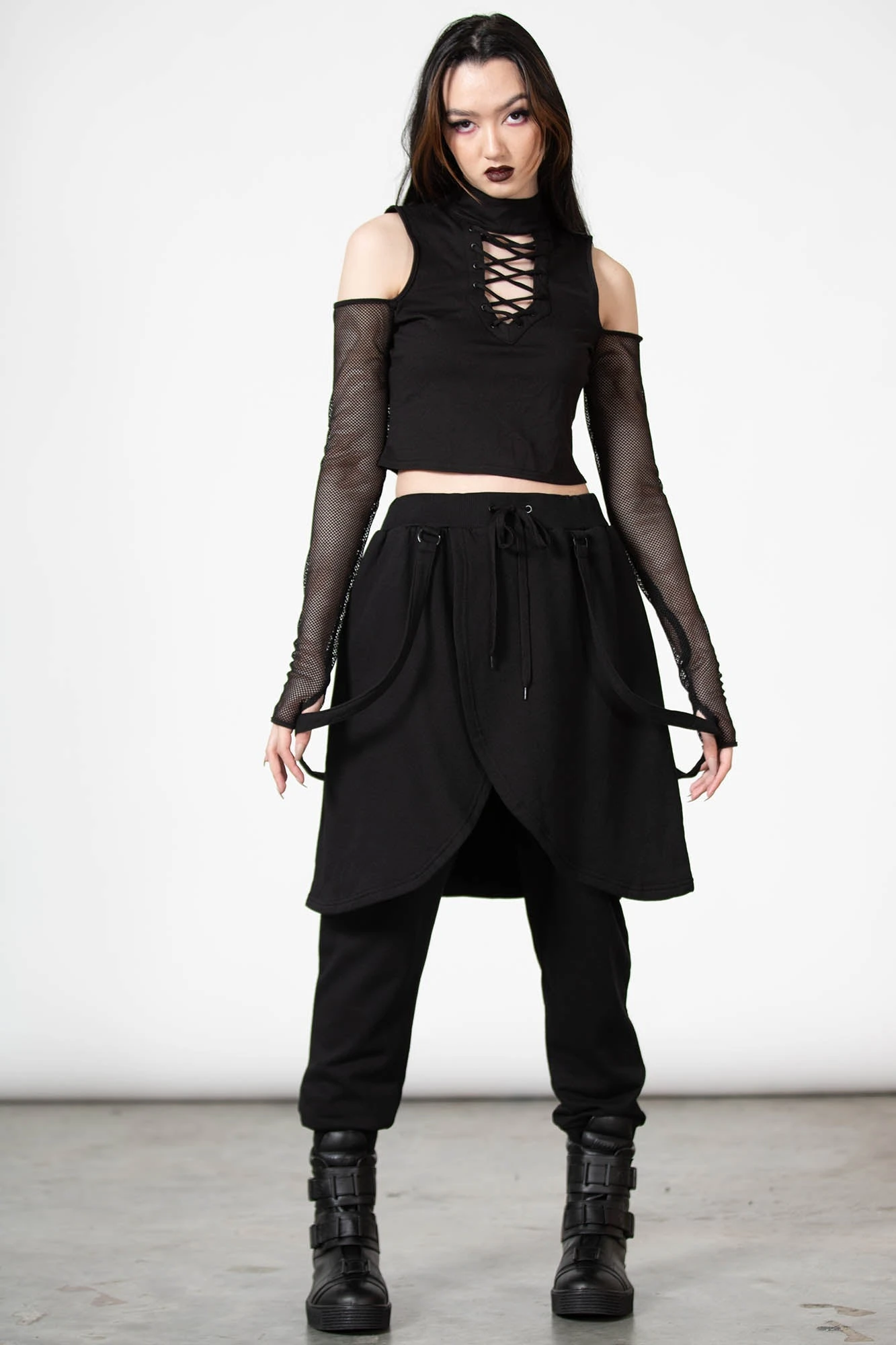 KILLSTAR Electro Core Joggers - Alternative Unisex Strapped Trousers 3 KILLSTAR Electro Core Joggers - Alternative Unisex Strapped Trousers - Image 3