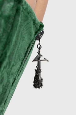 KILLSTAR Emerald Envy Velvet Corset Top -Kill Star Store EMERALD ENVY CORSET ZIP