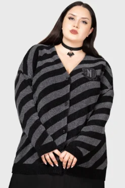 Killstar x Wednesday Everyone's Weird Oversized Plus Size Cardigan