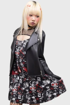 Killstar x Powerpuff Girls Evil Inside Skater Dress -Kill Star Store EVILINSIDESKATERDRESS D