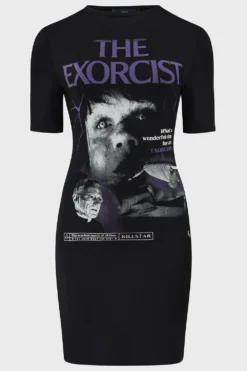 Killstar x The Exorcist Exorcised Soul Fitted Graphic Dress 11 Killstar x The Exorcist Exorcised Soul Fitted Graphic Dress -Kill Star Store EXORCISEDSOULDRESS BLACK 1