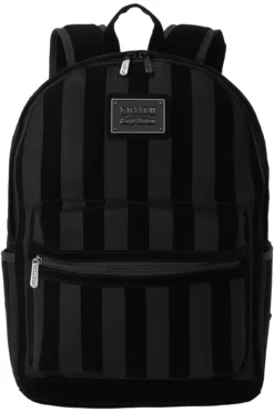 Killstar Earn Your Stripes Flocked Denim Backpack 9 Killstar Earn Your Stripes Flocked Denim Backpack -Kill Star Store Earnyourstripesbackpack G 1