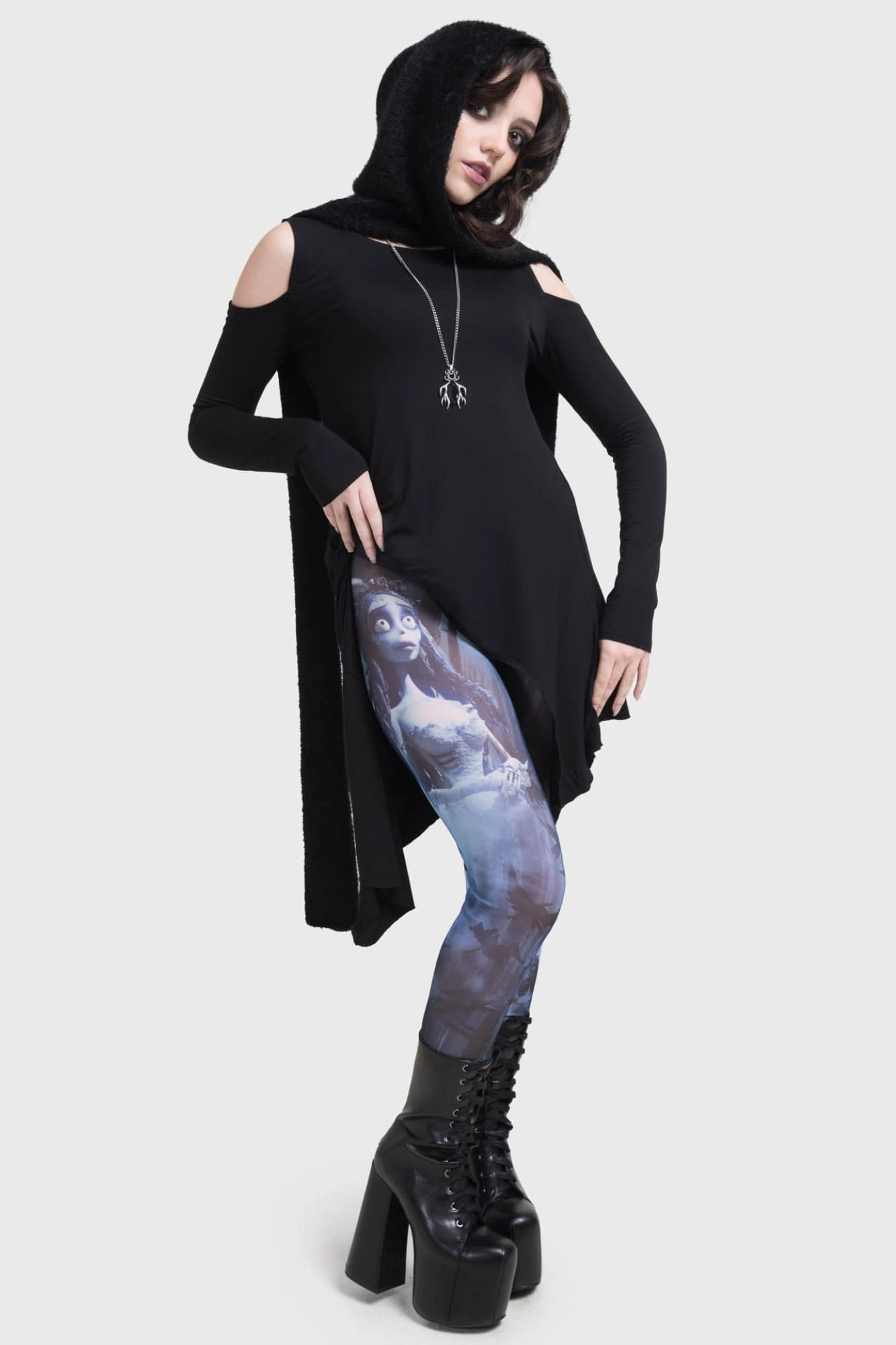 Killstar x Corpse Bride Emily In The Night Mesh Leggings 1 Killstar x Corpse Bride Emily In The Night Mesh Leggings