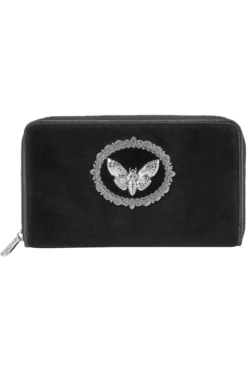Killstar Enchanted Tales Moth Velvet Wallet -Kill Star Store EnchantedTalesWallet G