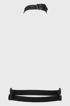 Killstar Endangered Soul Harness - Suede-Look Gothic Body Harness -Kill Star Store EndangeredSoulHarness B