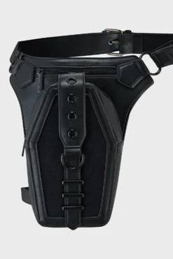 KILLSTAR Entrophy Statement Thigh & Waist Bag -Kill Star Store EntrophyBag Black 2