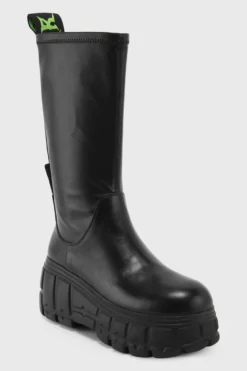 KILLSTAR Everlasting Tall Boot - Chunky Platform Gothic Footwear