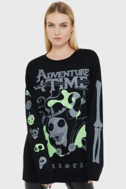 KILLSTAR Evil Magic Adventure Time Long Sleeve T-Shirt - Plus Size -Kill Star Store EvilMagicLongSleeveTShirt B