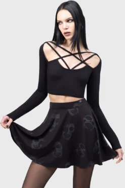 Killstar Excellent Day For An Exorcism Skater Skirt 14 Killstar Excellent Day For An Exorcism Skater Skirt -Kill Star Store Excellent Day For An Exorcism Skater Skirt F